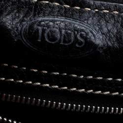 Pre Owned Tod's Black Leather Small D Bag Media Tote