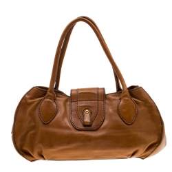 مملوكة مسبقًا Tod’s Brown Leather Peggy Satchel