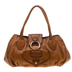 مملوكة مسبقًا Tod ’s Brown Leather Peggy Satchel