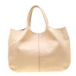 Pre Owned حقيبة تودز جلد كريمية