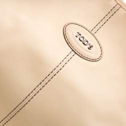 Pre Owned حقيبة تودز جلد كريمية