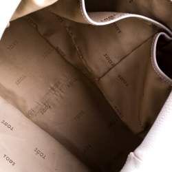 Pre Owned حقيبة تودز جلد حُبيبي رصاصية