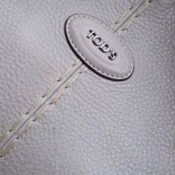 Pre Owned حقيبة تودز جلد حُبيبي رصاصية