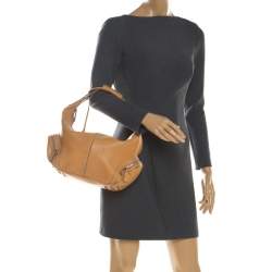 Pre Owned Tod's Tan Leather Charlotte Hobo