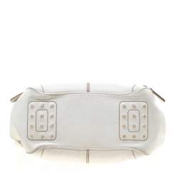 Tod's White Leather Charlotte Hobo