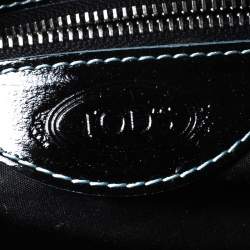 Tod's Black Patent Leather Box Satchel