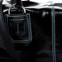 Tod's Black Patent Leather Box Satchel