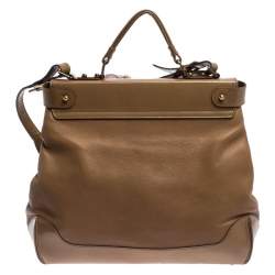 Tod's Brown Leather Top Handle Bag