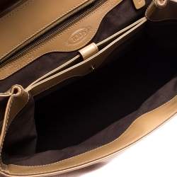 Tod's Brown Leather Top Handle Bag