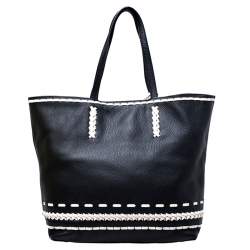 مملوكة مسبقًا Tod's Black Leather Gipsy Shopper Tote