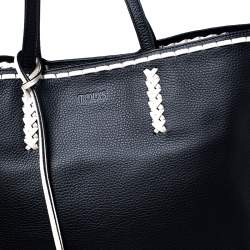 مملوكة مسبقًا Tod's Black Leather Gipsy Shopper Tote