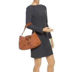 مملوكة مسبقًا حقيبة كتف تودز جلد بنية