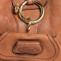 مملوكة مسبقًا حقيبة كتف تودز جلد بنية