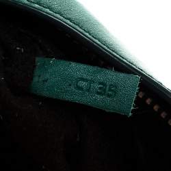 Tod’s Green Leather Wave Top Handle Bag