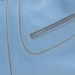 Tod's Blue Leather Medium Micky Hobos