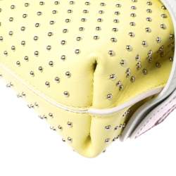 Pre Owned Tod's Tricolor Leather Mini Studded Wave Crossbody Bag