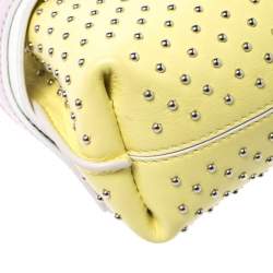 Pre Owned Tod's Tricolor Leather Mini Studded Wave Crossbody Bag