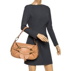 Tod's Beige Leather Flap Hobo