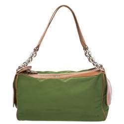 مملوكة مسبقًا حقيبة كتف تودز نايلون أخضر