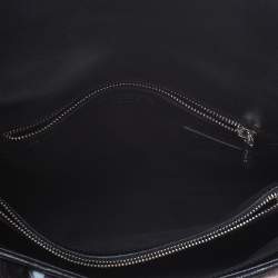 Pre Owned Tod's Multicolor Mink Fur and Leather Double T Flap Shoulder Bag