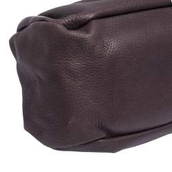 Pre Owned Tod's Purple Leather Ivy Sacca Media Hobo