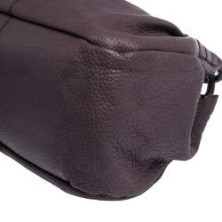 Pre Owned Tod's Purple Leather Ivy Sacca Media Hobo