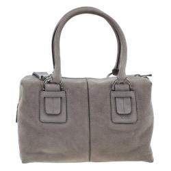 مملوكة مسبقًا حقيبة يد تودز بوكس جلد مدبوغ رمادي