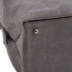 مملوكة مسبقًا حقيبة يد تودز بوكس جلد مدبوغ رمادي