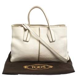 Pre Owned حقيبة يد تودز دي ستيلينغ بيكولو جلد كريمي