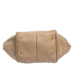 Pre Owned Tod's Beige Leather Shade Tote