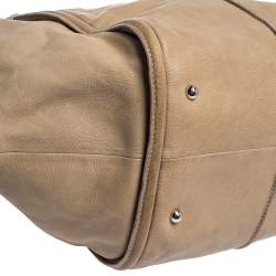 Pre Owned Tod's Beige Leather Shade Tote