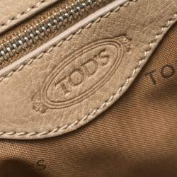 Pre Owned Tod's Beige Leather Shade Tote