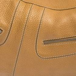 Pre Owned Tod's Light Brown Leather Micky Hobo