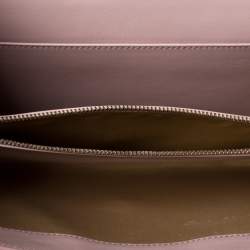 Pre Owned Tod's Beige Leather D-Cube Crossbody Bag