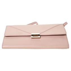 Pre Owned Tod's Beige Leather D-Cube Crossbody Bag