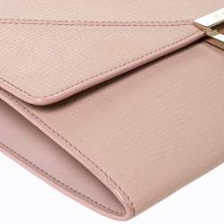 Pre Owned Tod's Beige Leather D-Cube Crossbody Bag