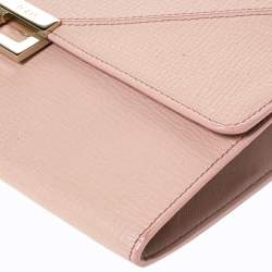 Pre Owned Tod's Beige Leather D-Cube Crossbody Bag