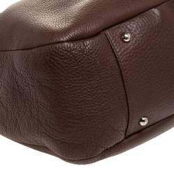 مملوكة مسبقًا Tod's Brown Leather Media Shopper Tote