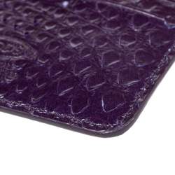Tod's Purple Python Card Holder