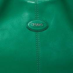 مملوكة مسبقًا Tod's Green Leather Beveled Tote