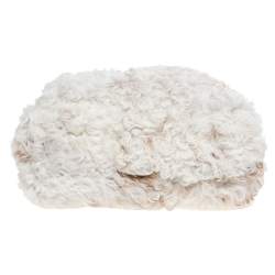 Tod's White Fur and Leather Double T Flap Tote