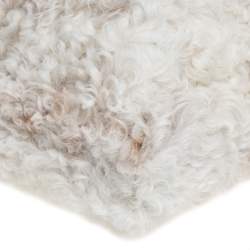 Tod's White Fur and Leather Double T Flap Tote