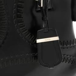 Pre Owned Tod's Black Patent Leather Medium Cape Shopper Tote