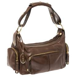 Pre Owned Tod's Brown Leather Multi Pocket Bag