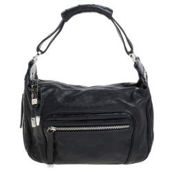 Pre Owned Tod's Black Leather Pocket Hobo
