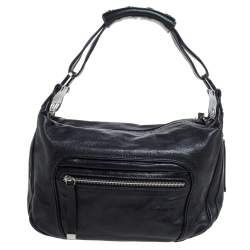 Pre Owned Tod's Black Leather Pocket Hobo
