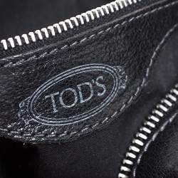 Pre Owned Tod's Black Leather Pocket Hobo