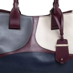 Pre Owned Tod's Tricolor Leather Cape Tote