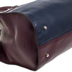 Pre Owned Tod's Tricolor Leather Cape Tote