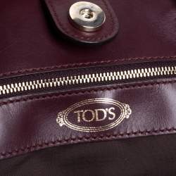 Pre Owned Tod's Tricolor Leather Cape Tote